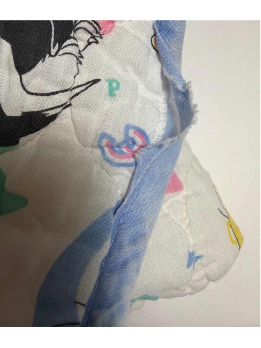 Vintage Looney Tunes Crib Quilt Tweety Sylvester Warner Bros. Cartoon Characters - Picture 6 of 6